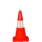 50 cm Koni Reflektörlü Plastik Trafik Duba