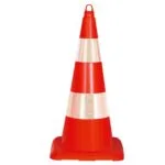 75 cm Trafik Konisi Yol Duba Reflektörlü Plastik Otopark Dubası