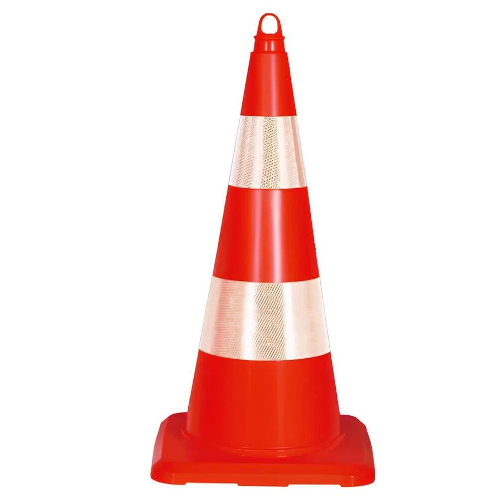 75 cm Trafik Konisi Yol Duba Reflektörlü Plastik Otopark Dubası - Görsel 1