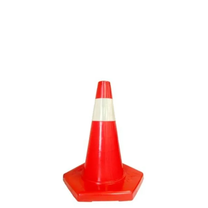 50 cm Reflektörlü Plastik Duba Ankara Trafik Yol Konisi Dubası - Görsel 1