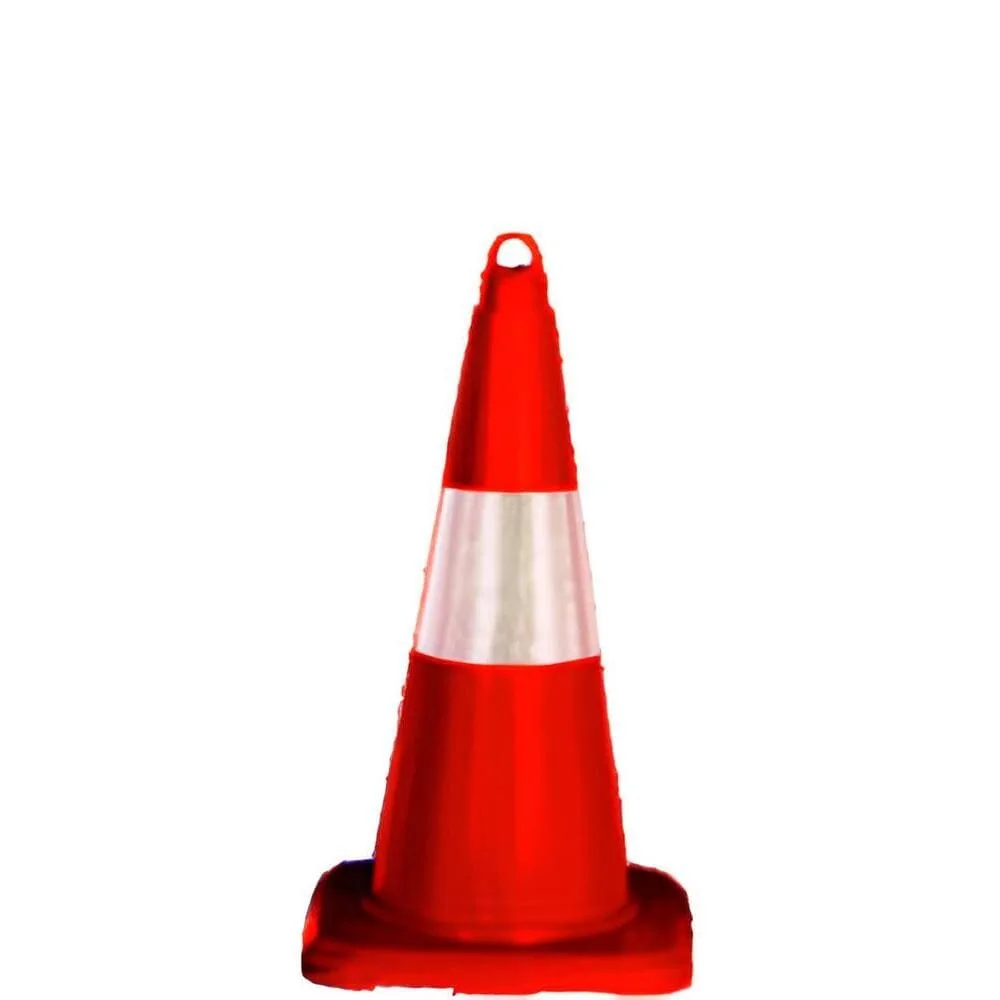 50 cm Trafik Konisi Otopark Dubası Plastik Trafik Duba Reflektör Koni - Görsel 1