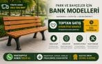 Döküm Bank Takımı Ahşap Döküm Bahçe Bankı - Görsel 5