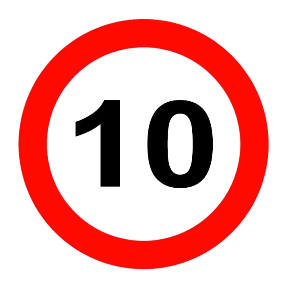 azami-hiz-sinirlamasi-10-km-levha-omega-direk Azami Hız Sınırı 10 Trafik Levhası - Görsel 1