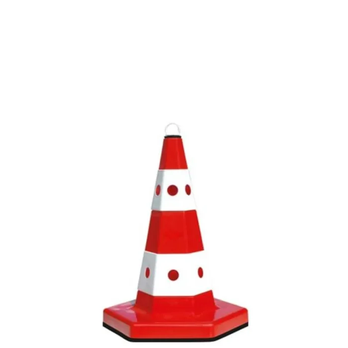 Klasik Kedi Gözlü Koni Trafik Konisi Otopark Dubası 52cm - Görsel 1