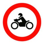 Motosiklet Giremez Levhası Motosiklet Giremez İşareti TT-7