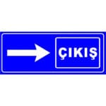 Otopark Çıkış Levhası Otopark Yönlendirme Tabelası Sağdan