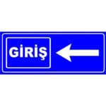 Otopark Giriş Levhası Otopark Yönlendirme Tabelası Soldan