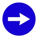 Sağa Mecburi Yön Levhası Sağa Mecburi Yön Trafik İşareti TT-35a