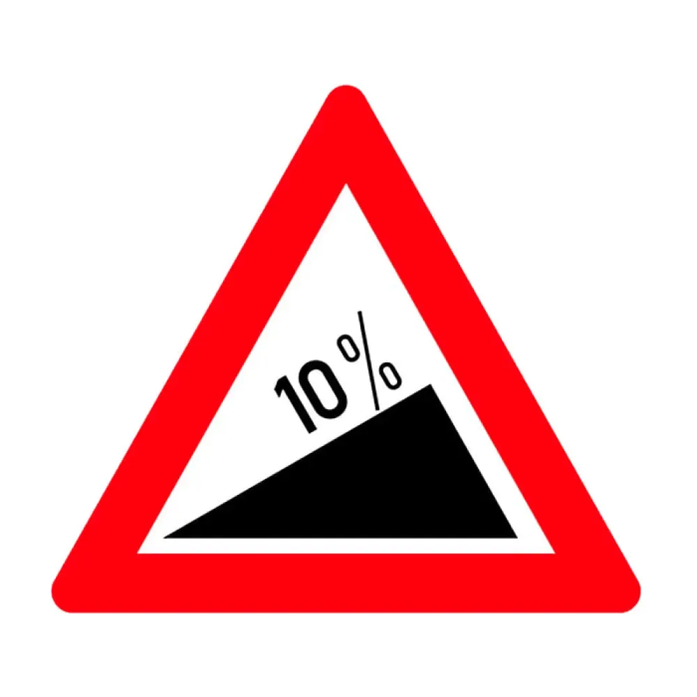 Tehlikeli Eğim Çıkış Levhası T-3B - Görsel 1