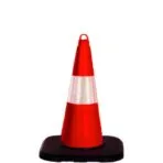 Trafik Konisi Plastik Trafik Duba Reflektör Koni Otopark Dubası 50 cm Ağırlıklı
