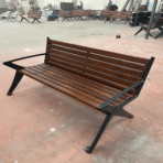 Ahşap Döküm Bahçe Bankı Park Bahçe Rahat Bank - Görsel 2