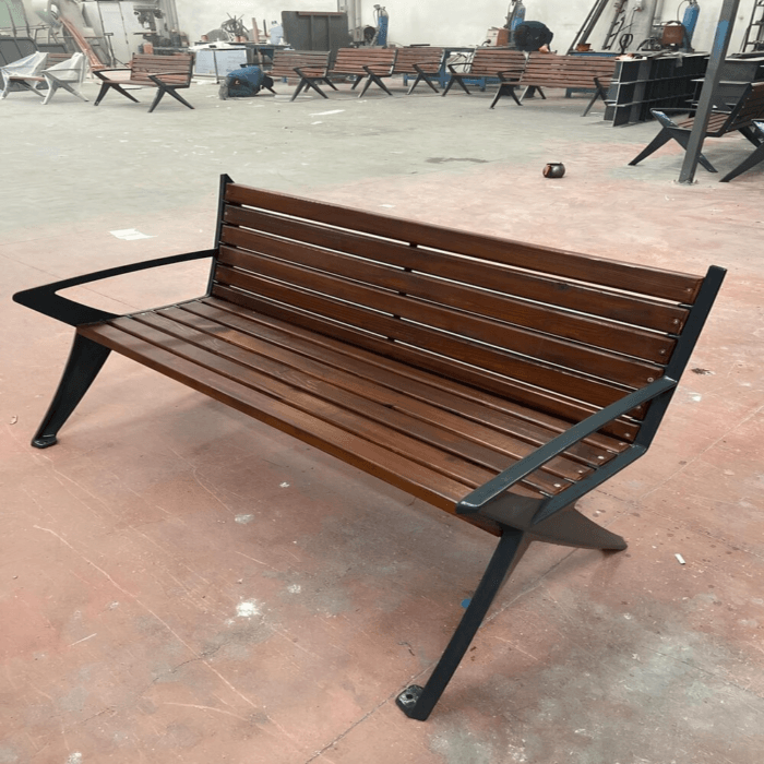 Ahşap Döküm Bahçe Bankı Park Bahçe Rahat Bank - Görsel 2