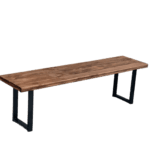 Bench Mutfak Ahşap Metal Dayanıklı Oturma Bench