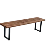 Bench Mutfak Ahşap Metal Dayanıklı Oturma Bench