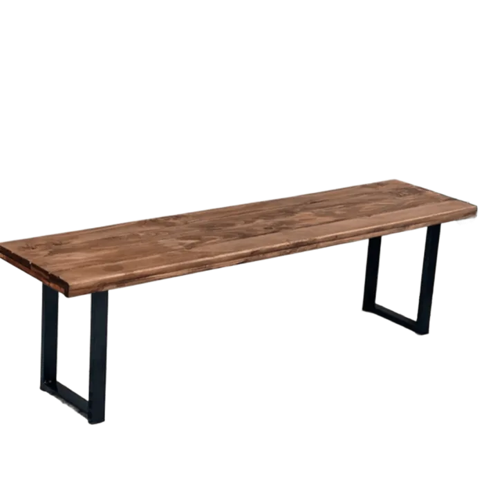 Bench Mutfak Ahşap Metal Dayanıklı Oturma Bench - Görsel 2