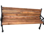 Desenli Döküm Bank Takımı Ahşap Döküm Bahçe Bankı - Görsel 2