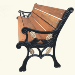 Desenli Döküm Bank Takımı Ahşap Döküm Bahçe Bankı