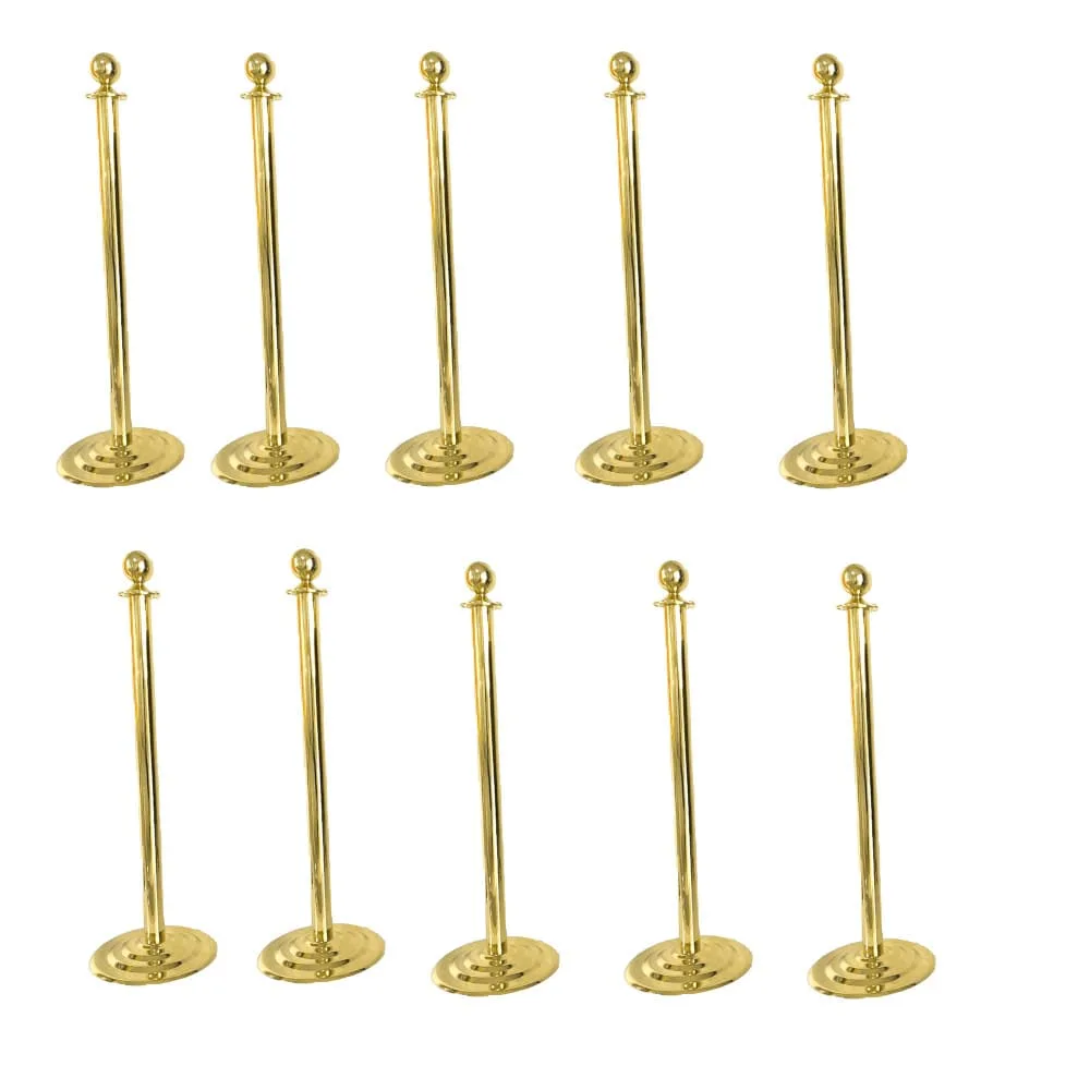 Pirinç VIP Bariyer Fiyatları Paslanmaz Protokol Bariyeri (10 Adet) - Görsel 1