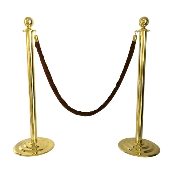 Pirinç VIP Bariyer Fiyatları Paslanmaz Protokol Bariyeri (10 Adet) - Görsel 2