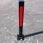 Kilitli Otopark Profil Bariyeri Yatar Bariyer Kilitli