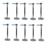 Krom Paslanmaz Yönlendirme Bariyeri Şerit Bariyer - 304 Krom (10 adet)