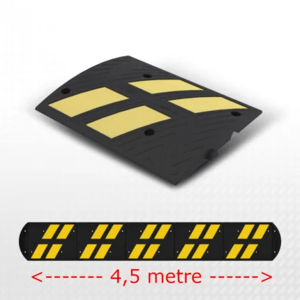 Yol Kasisi Hız Kesici Kasis Kauçuk Otopark Kasisi 500x400x40mm 4,5 Metre