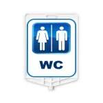 Bay bayan WC plastik yönlendirme levhası