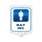 Bay WC plastik yönlendirme levhası