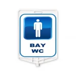 Bay WC plastik yönlendirme levhası