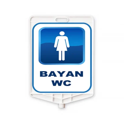 Bayan WC plastik yönlendirme levhası