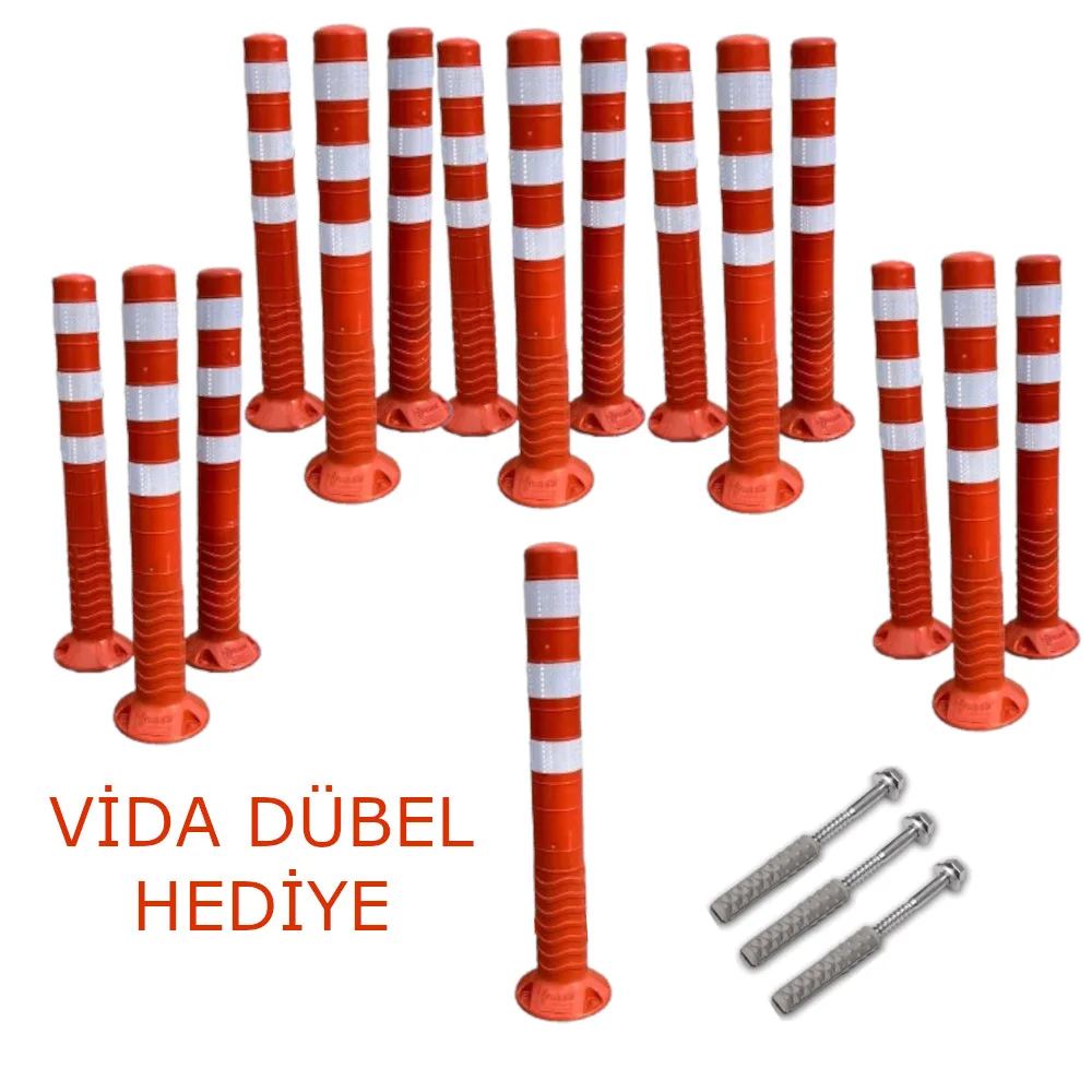 Delinatör 16lı Yol Şerit Ayırıcı Delinatör 75 cm Ekonomik - Görsel 1