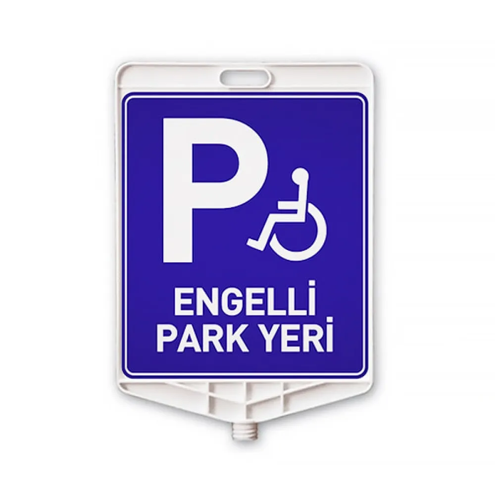 Engelli park yeri plastik trafik levhası Engelli park yeri plastik trafik levhası