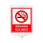 Sigara içilmez plastik uyarı levhası