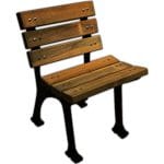 Tek Kişilik Döküm Bank Ahşap Döküm Bahçe Bankı